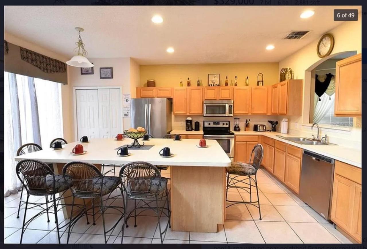 7 Bedroom, 6 Bath And Pool Near Disney In Emerald Island 4 King Master Suites คิสซิมมี ภายนอก รูปภาพ