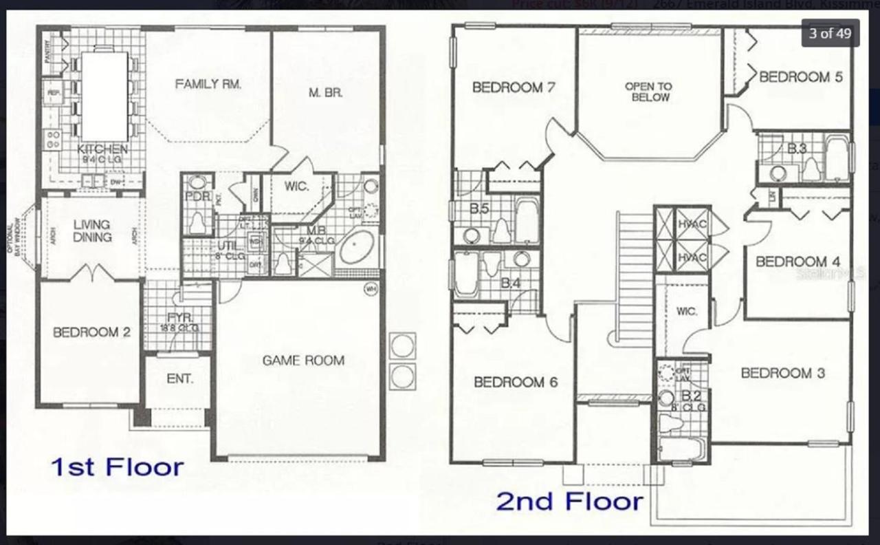 7 Bedroom, 6 Bath And Pool Near Disney In Emerald Island 4 King Master Suites คิสซิมมี ภายนอก รูปภาพ