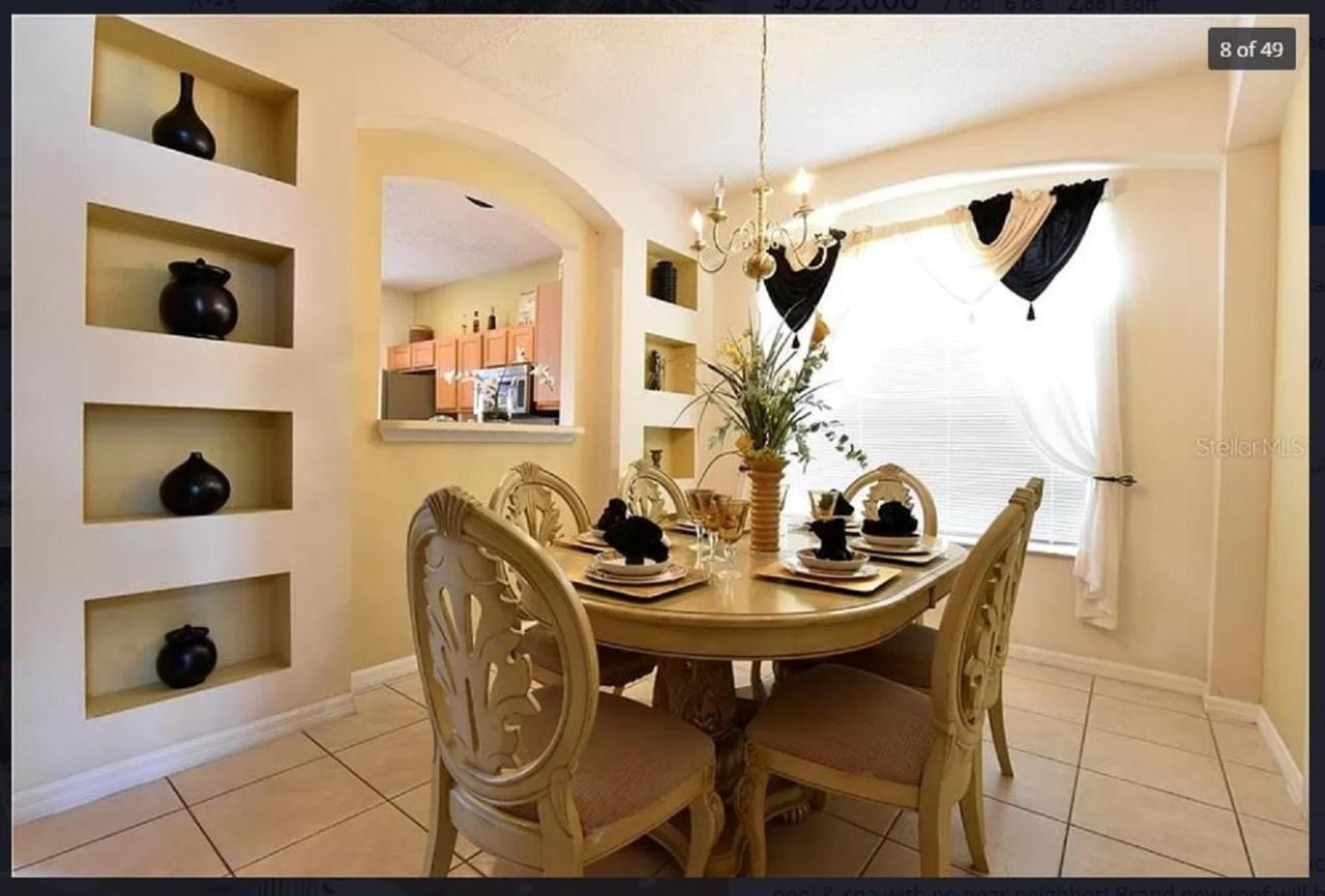 7 Bedroom, 6 Bath And Pool Near Disney In Emerald Island 4 King Master Suites คิสซิมมี ภายนอก รูปภาพ